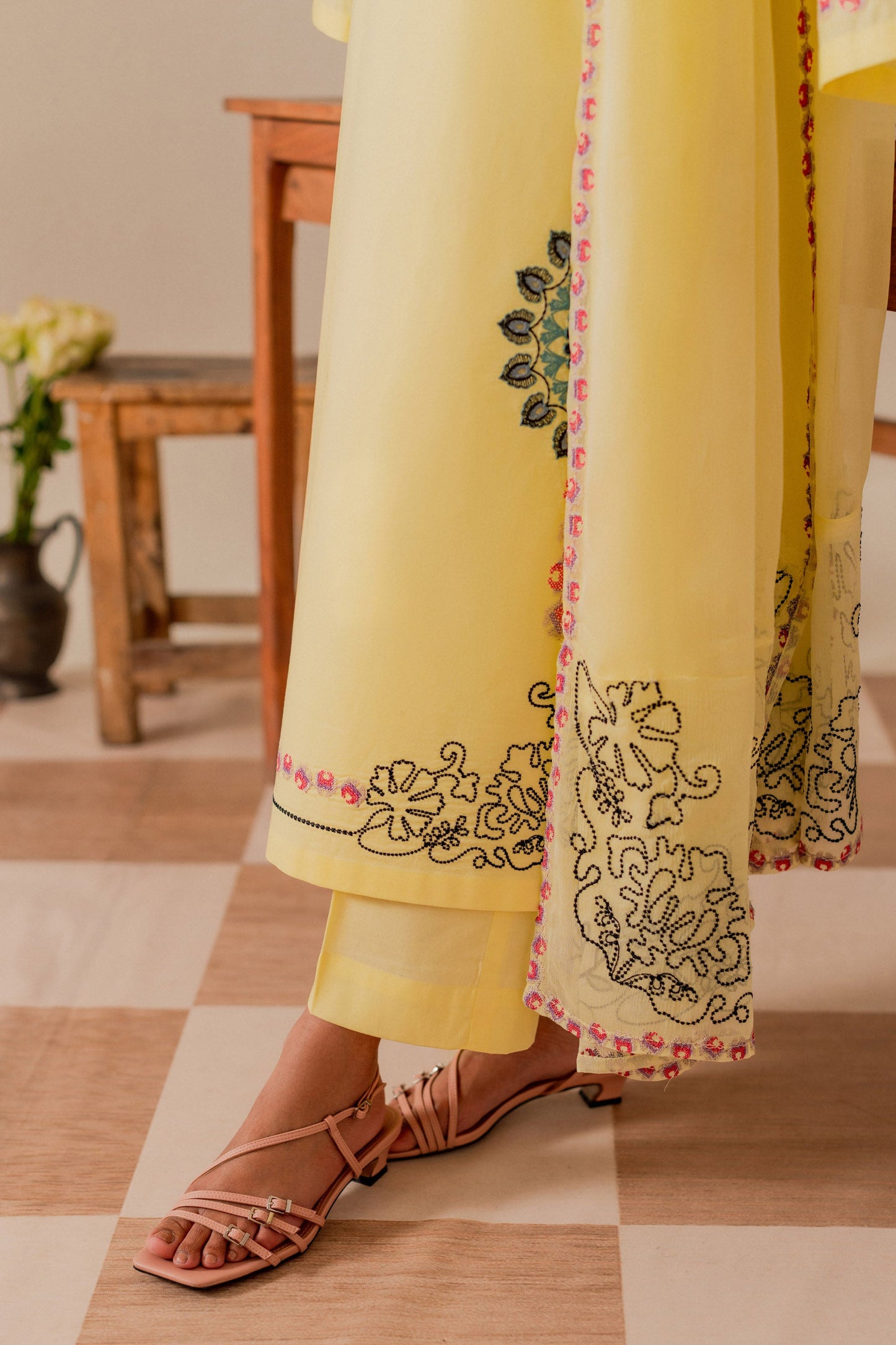 Inaya - 3pc - Butter Yellow - Noura Retail
