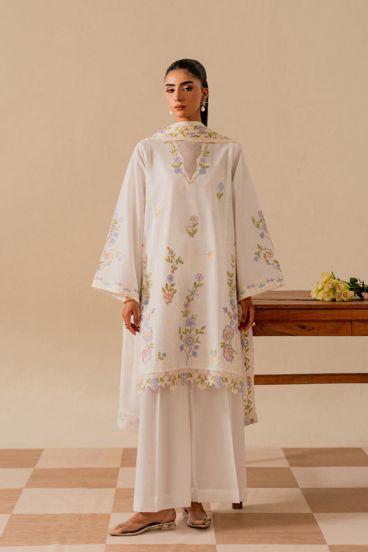 Chambeli - 3pc - White - Noura Retail