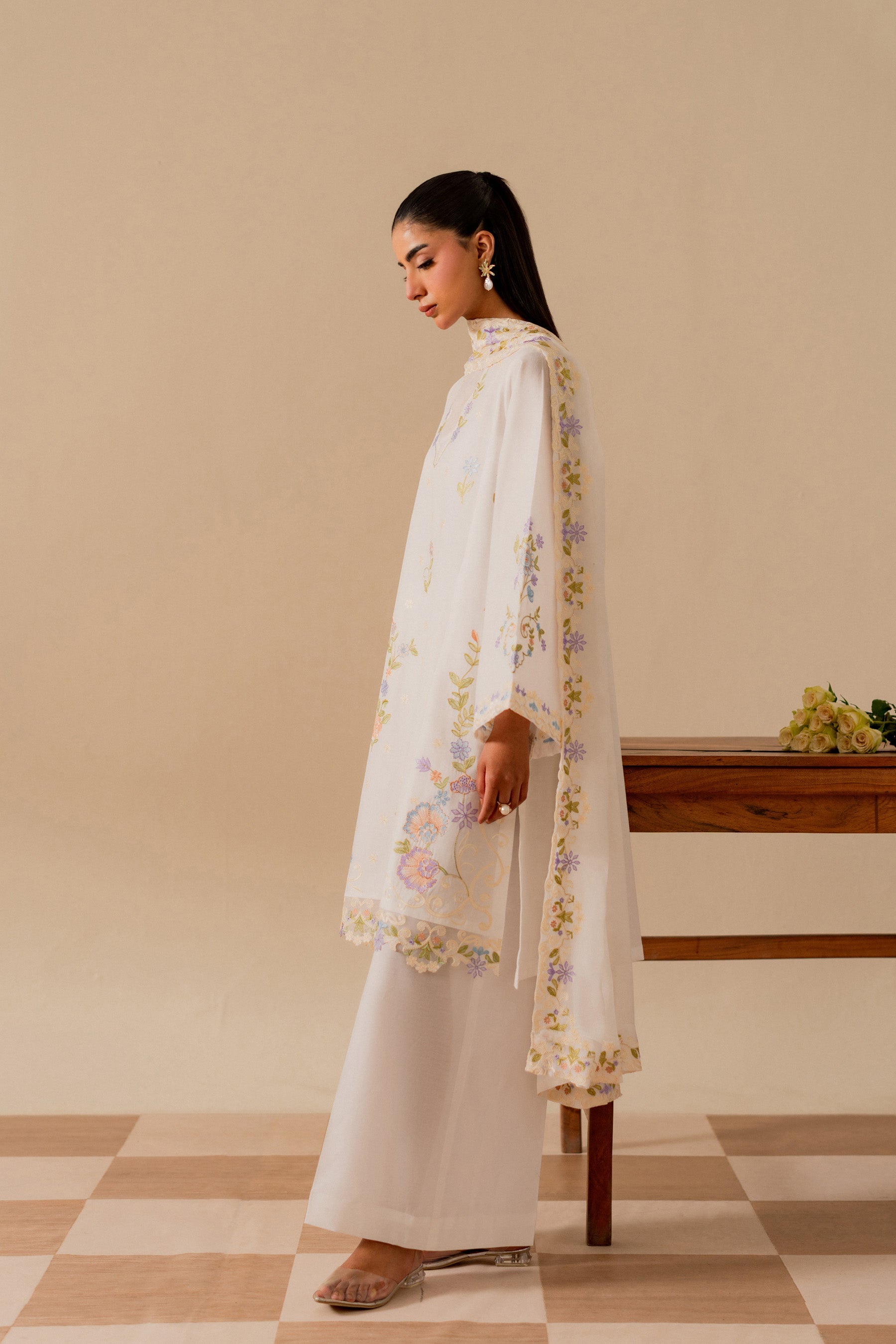 Chambeli - 3pc - White - Noura Retail