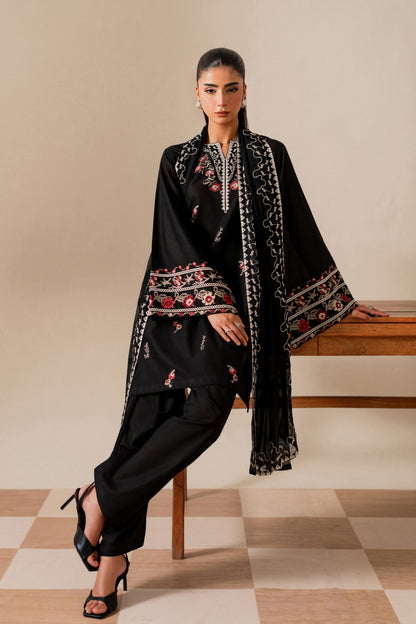 Sitara - 3pc - Black - Noura Retail