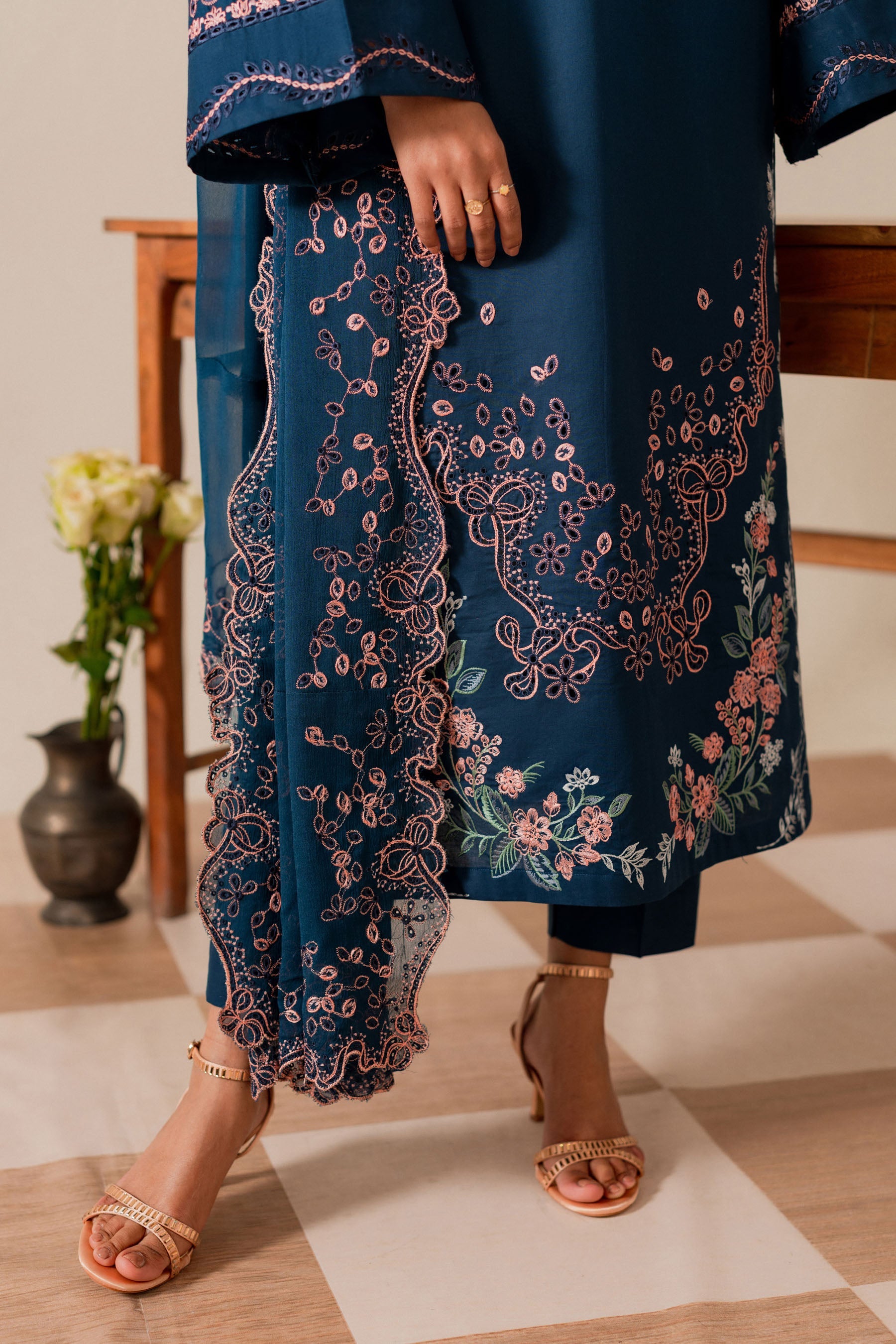 Sheen - 3pc - Teal-Blue - Noura Retail