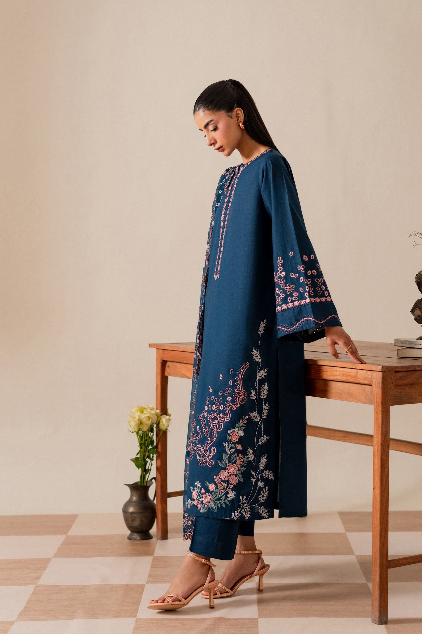 Sheen - 3pc - Teal-Blue - Noura Retail