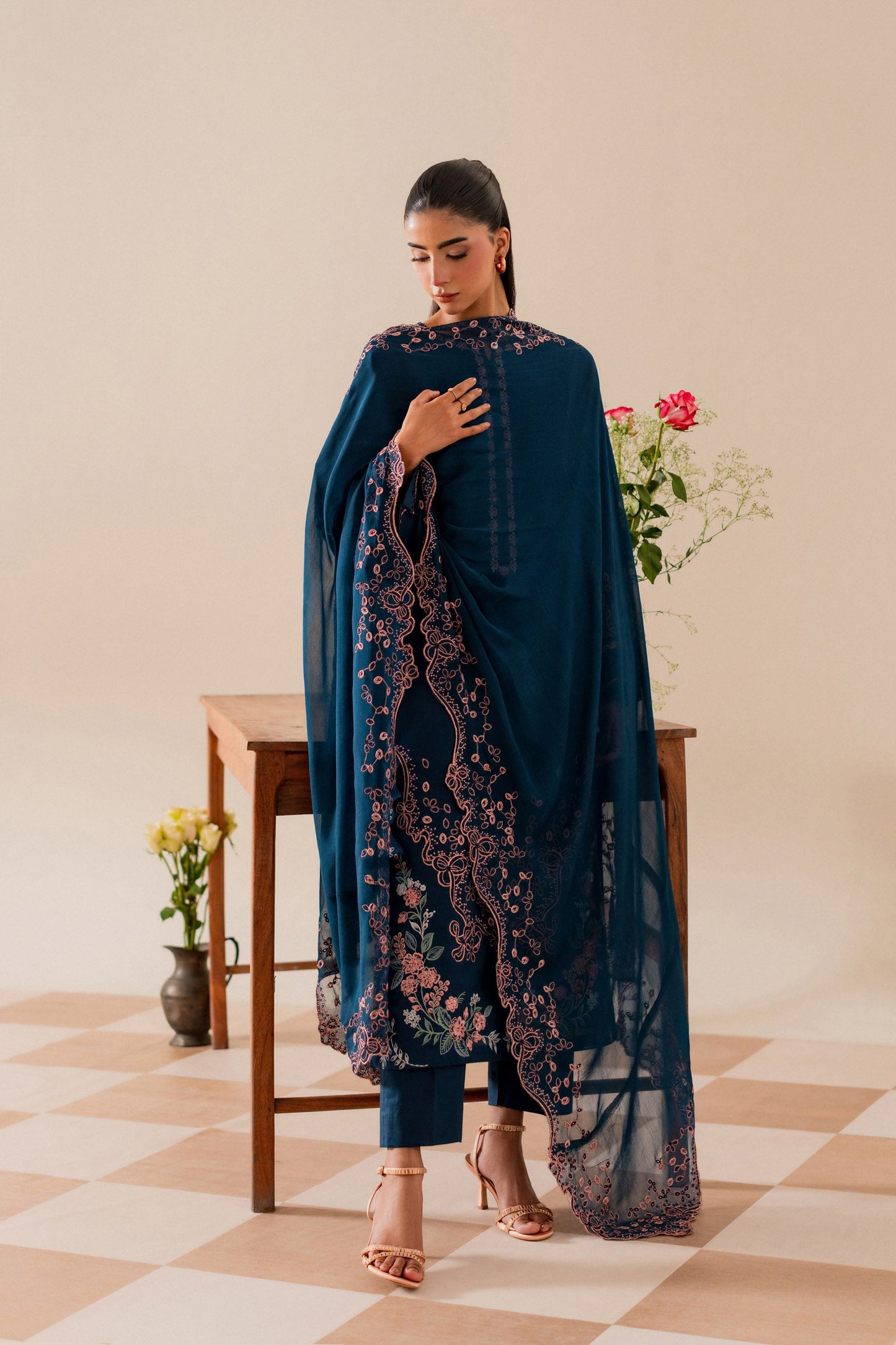 Sheen - 3pc - Teal-Blue - Noura Retail