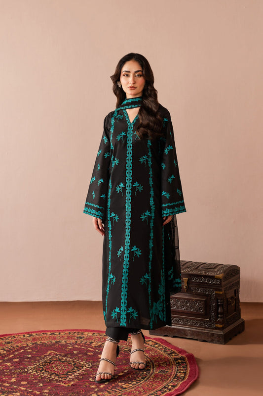 Gulnoor - 3pc - Black - Noura Retail