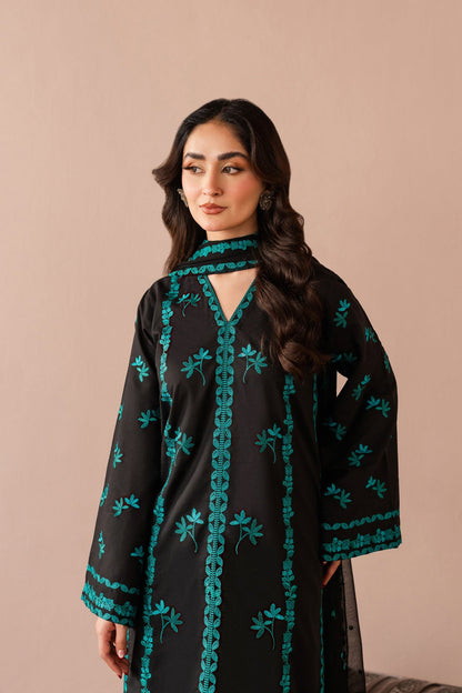 Gulnoor - 3pc - Black - Noura Retail