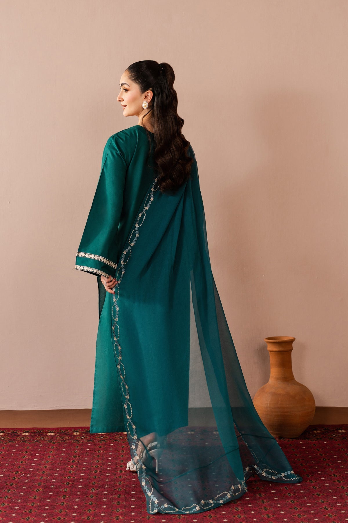 Zehrab - 3pc - Zinc Green - Noura Retail