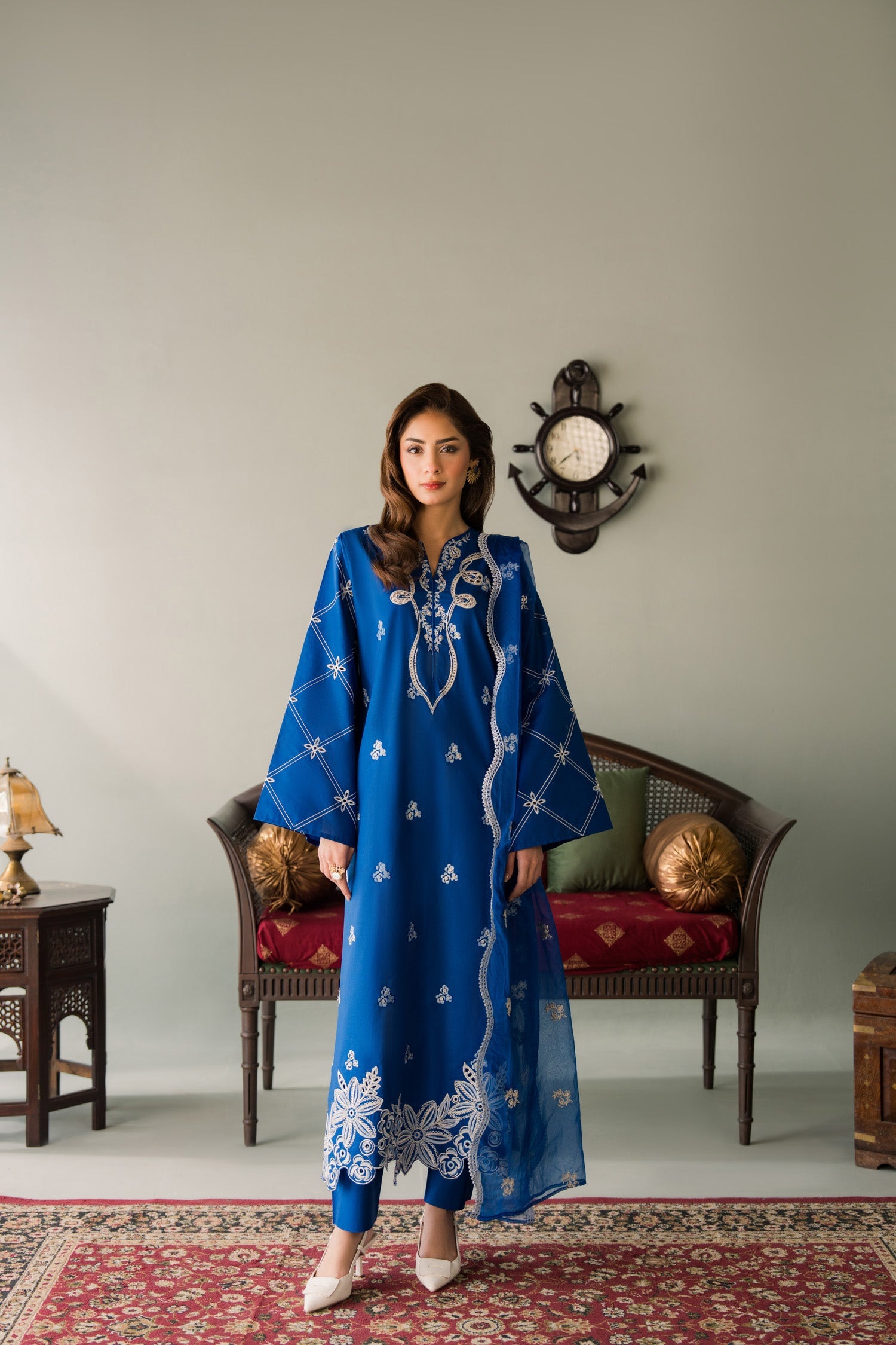 Zarina - 3pc - Blue - Noura Retail