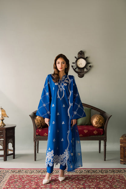 Zarina - 3pc - Blue - Noura Retail