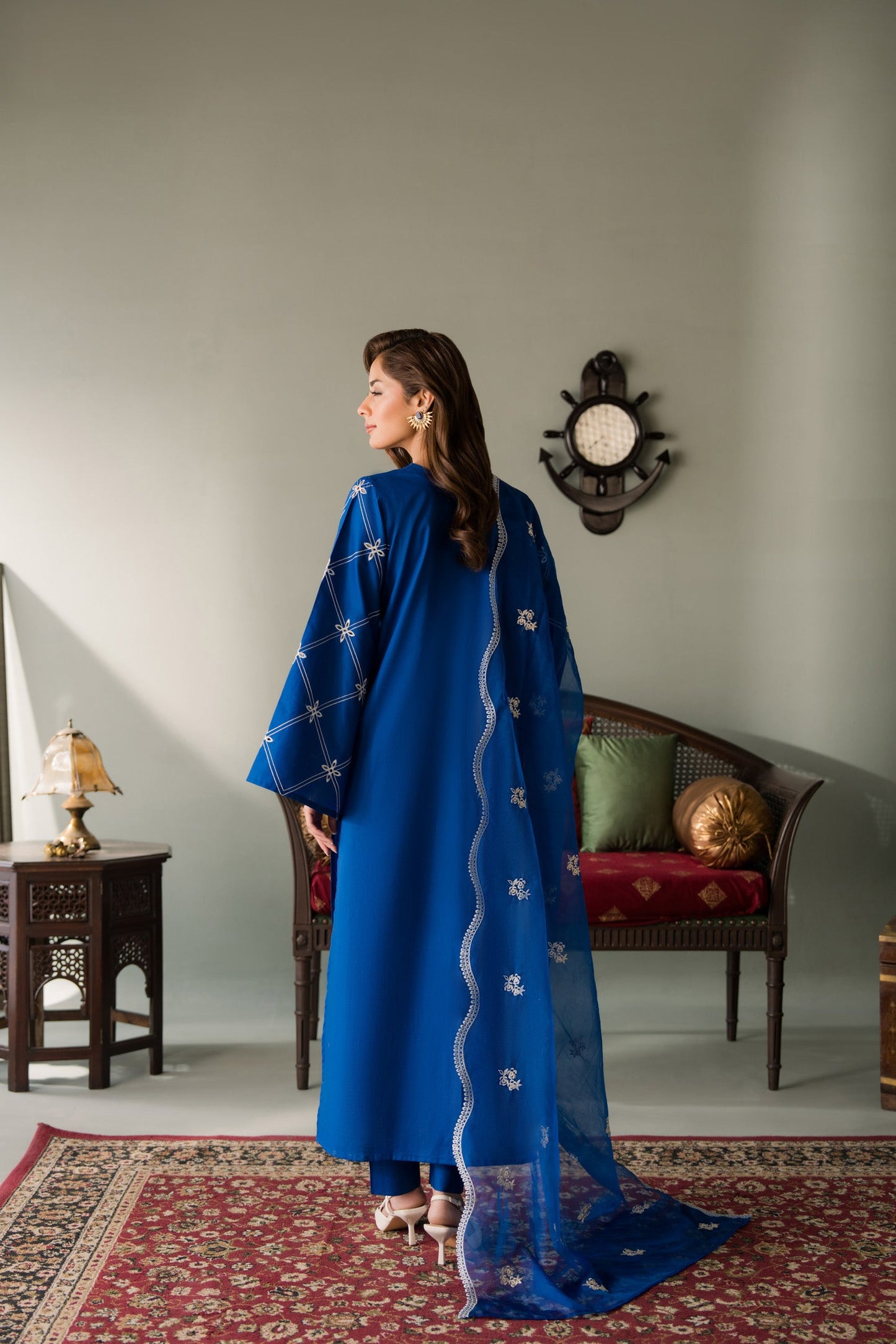 Zarina - 3pc - Blue - Noura Retail