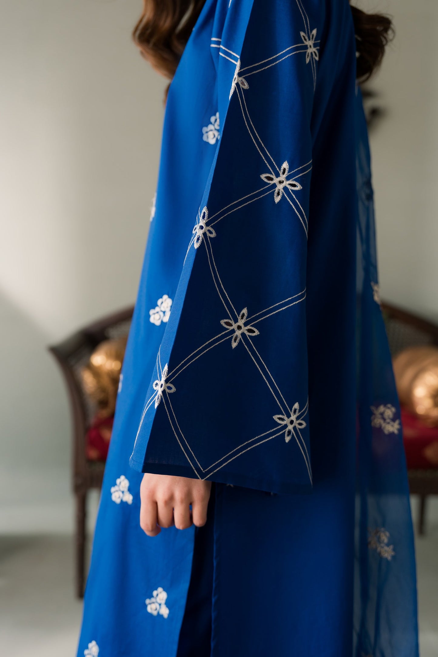Zarina - 3pc - Blue - Noura Retail