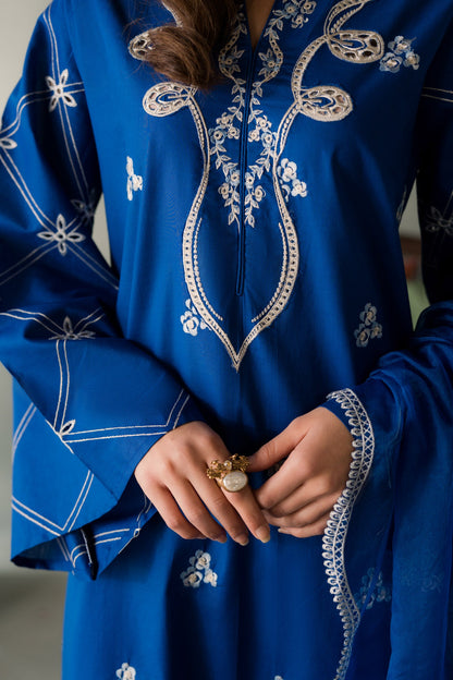 Zarina - 3pc - Blue - Noura Retail