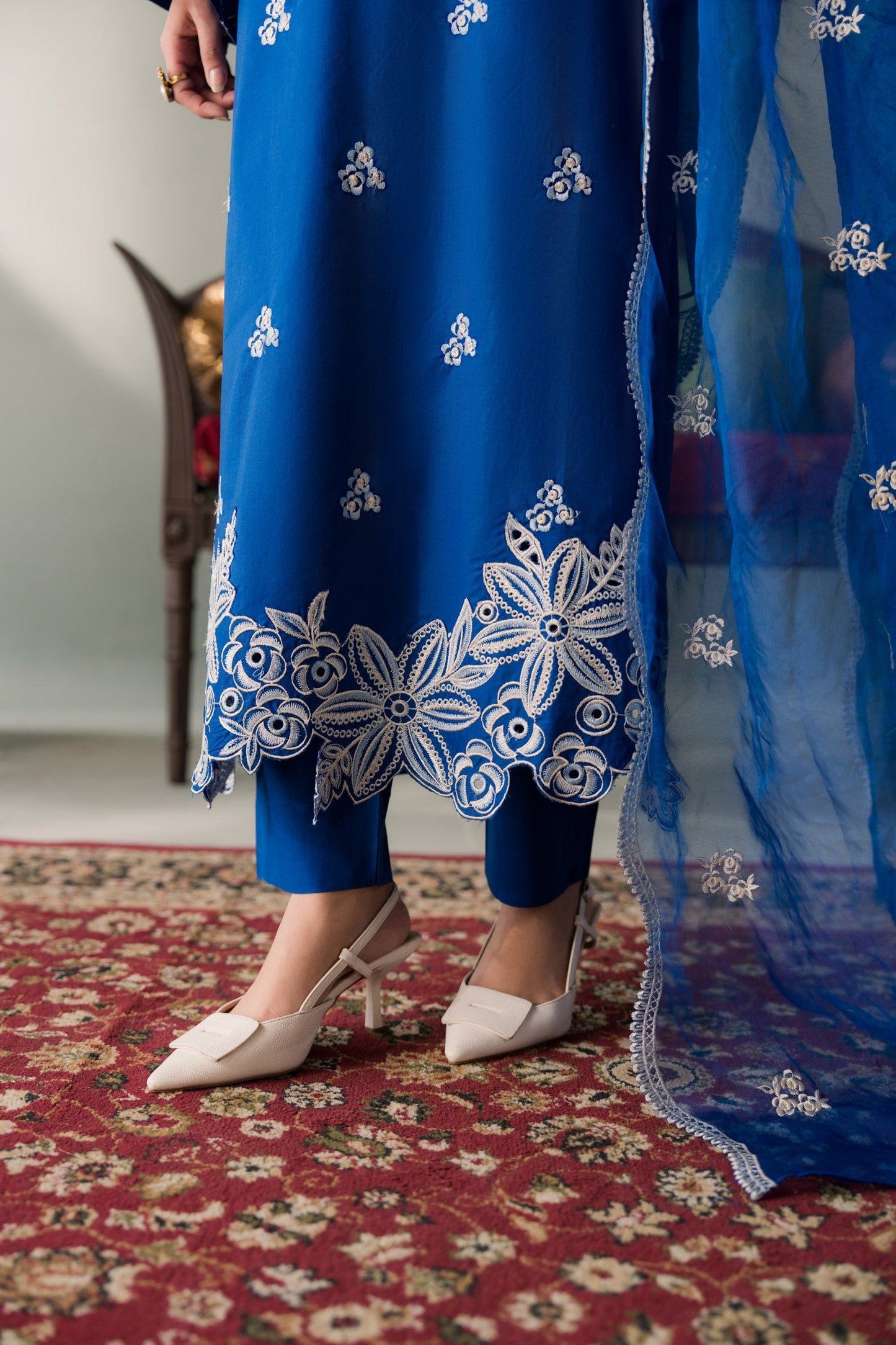 Zarina - 3pc - Blue - Noura Retail